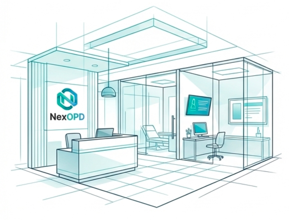 Real clinic using NexOPD clinic management software